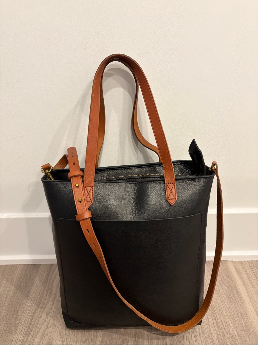 Madewell Zip Top Medium Transport Tote - Picture 3 of 5